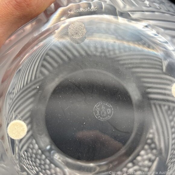 Baccarat Florelia frosted crystal bowl vase with original box - Picture 5 of 8